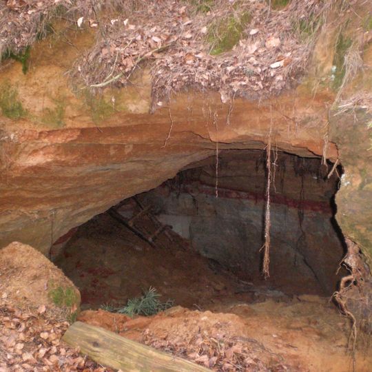 Silbersandhöhle im Ziegelbruckholz bei Gersdorf
