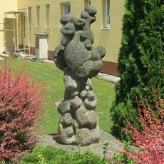 Socha Voda Živel u čističky odpadních vod v Chanovské ulici v Mostě