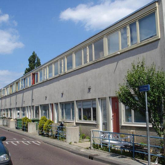 Kubusvorminge eengezinswoningen in de Kiefhoek