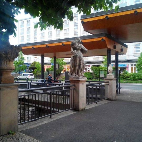 Socha svaté Kateřiny u Chomutovky v Chomutově