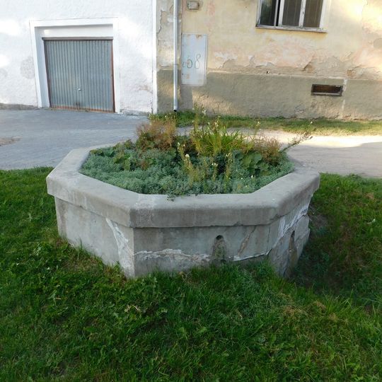 Kašna u domu č. 1 v Dolním Žandově