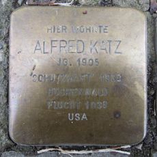 Stolperstein en memoria de Alfred Katz