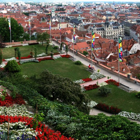 Herbersteingarten und Garten auf der Bürgerbastei