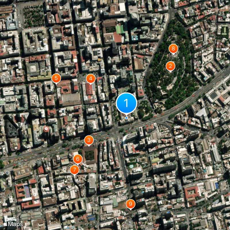 National Library of Chile Map