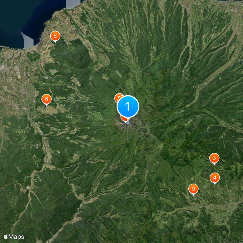 Chugoku Mountains Map