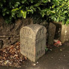 Milestone, jct of True Street, minor road to Berry (site of old tollhouse)