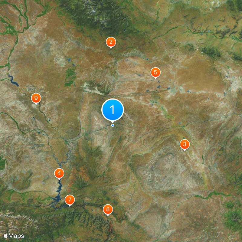 Contea di Sweetwater Mappa