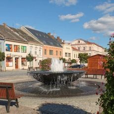 Kašna v Mohelnici na náměstí Svobody