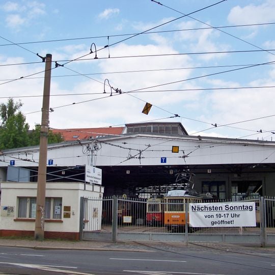 Sachgesamtheit Historische Straßenbahnfahrzeuge Leipzig Georg-Schumann-Straße 244–246
