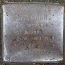 Stolperstein dedicated to Rosa Kahn