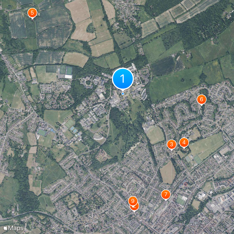 University of Kent Map