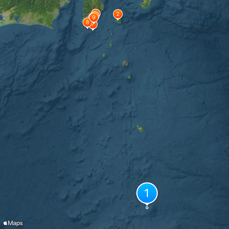 Bayonnaise Rocks Map