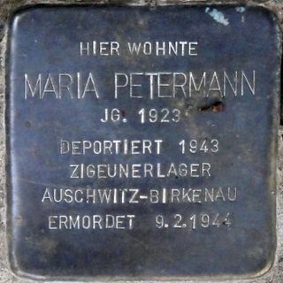 Stolperstein en memoria de Maria Petermann