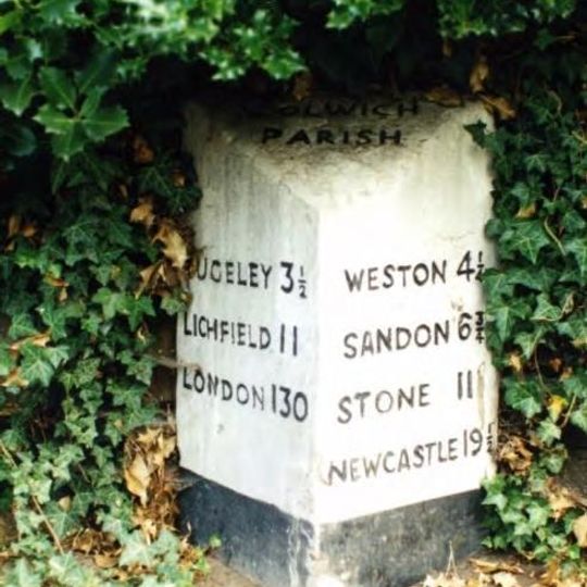 Milepost, Little Haywood village