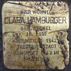 Stolperstein dedicated to Clara Hamburger