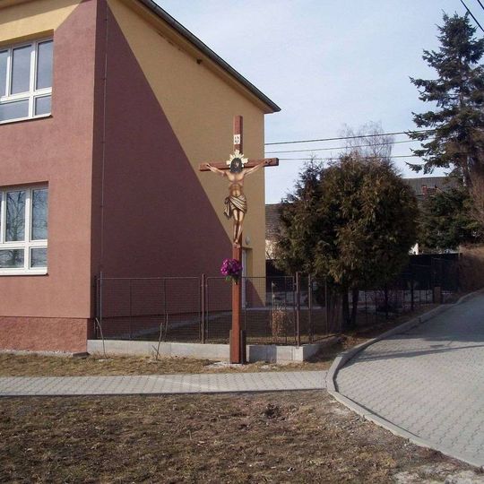 Dřevěný kříž v Mladoticích