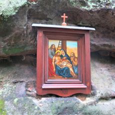 Obrázek XIII. zastavení křížové cesty v areálu Bratrského oltáře