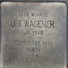 Stolperstein en memoria de Uri Wagener