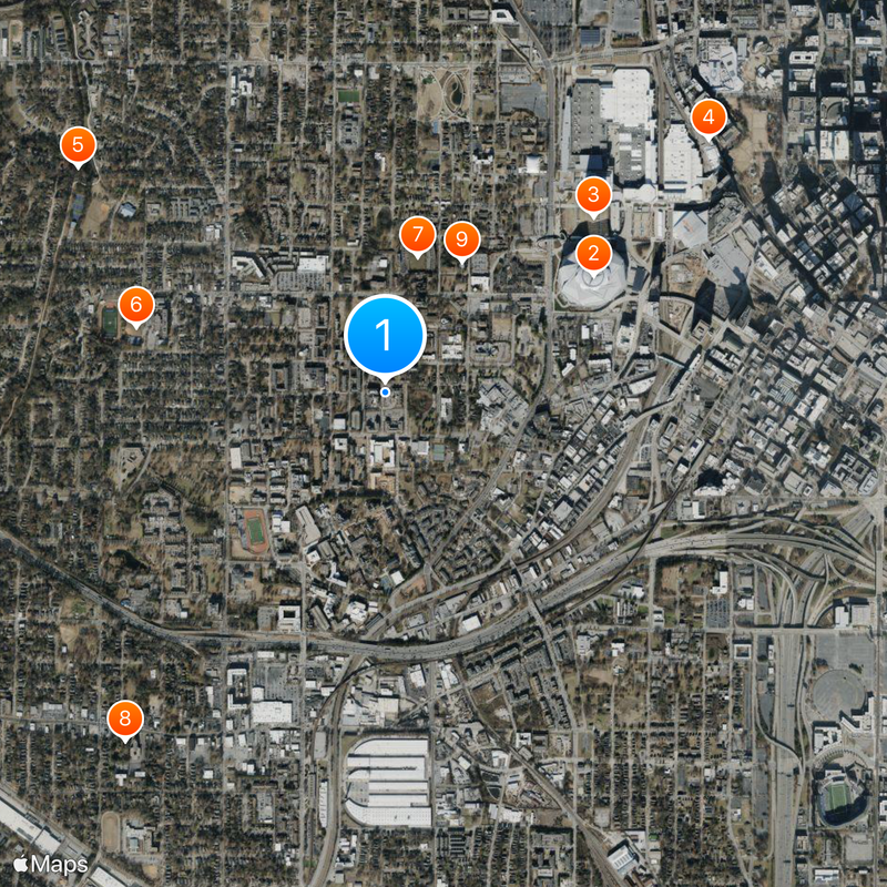 Clark Atlanta University Map