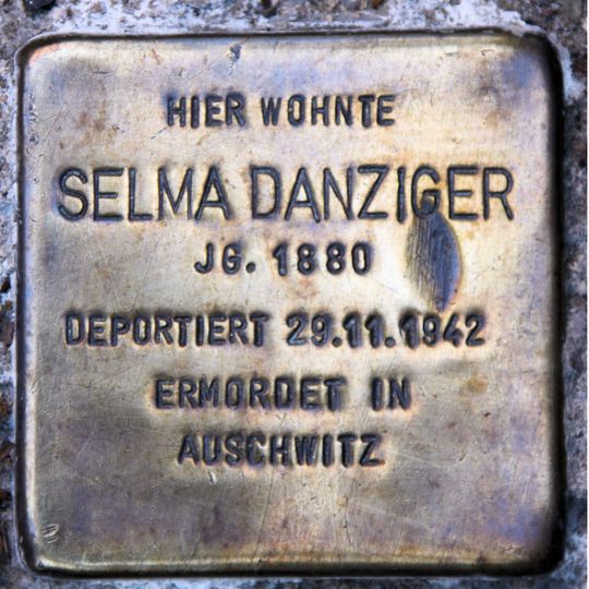 Stolperstein em memória de Selma Danziger
