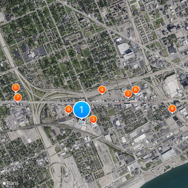 Michigan Central Station Mapa