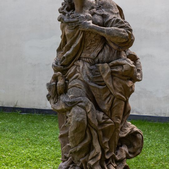 Alegorie Lásky před tvrzí v Třebotově