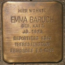Stolperstein dedicated to Emma Baruch