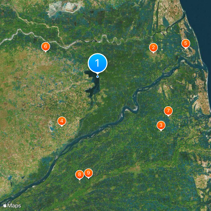 Veeranam Lake Map