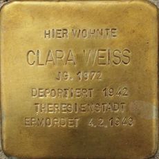 Stolperstein en memoria de Clara Weiss