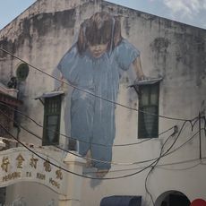 "Girl in Blue" Street Art