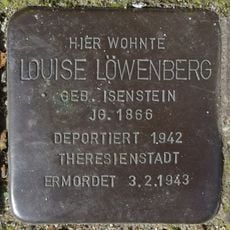 Stolperstein dedicated to Louise Löwenberg