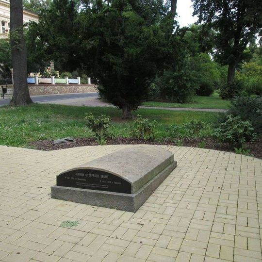 Památník Johanna Gottfrieda Seume v Teplicích u Lípové ulice
