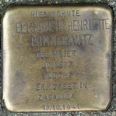 Stolperstein em memória de Elisabeth Henriette Pommerantz