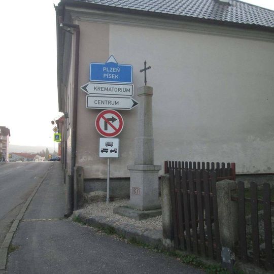 Kříž v Blatné v Purkyňově ulici