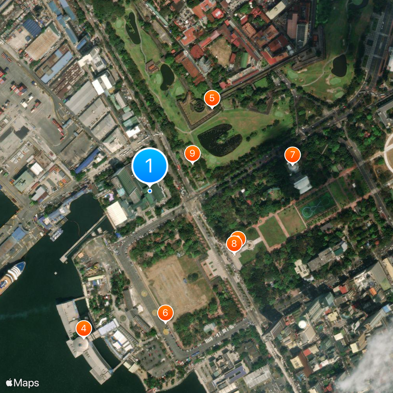 Manila Hotel Map