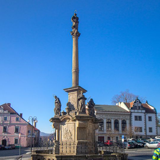 Maria column in Benešov nad Ploučnicí