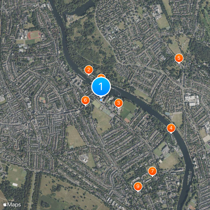 Teddington Studios Map
