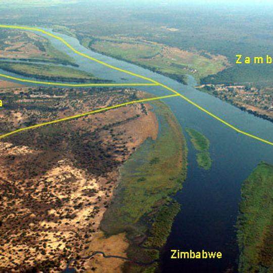 Tripoint Botswana-Namibie-Zambie