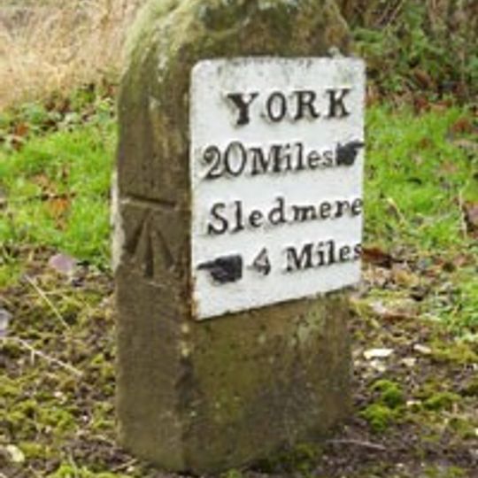 Milestone, E end of Fimber village