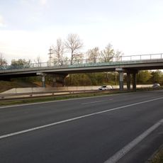 Bridge of Na Celně street over highway D10