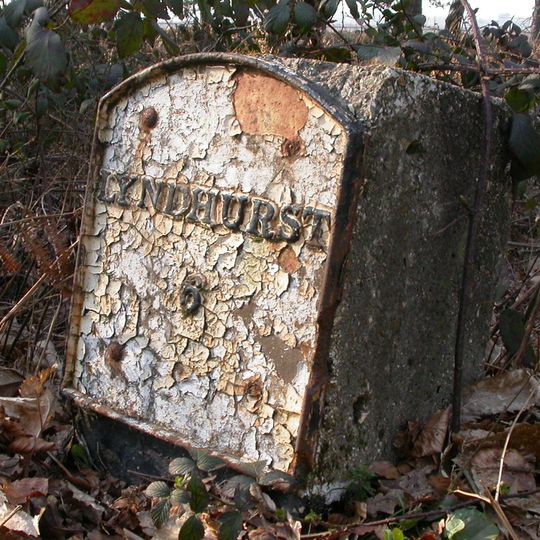 Milestone, Wilverley Cottage; 200m N of Wilverley Cottage,