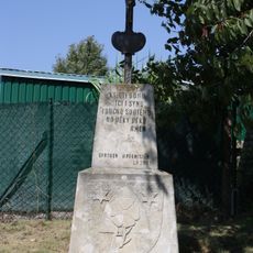 Wayside cross with coat of arms of Horní Smržov