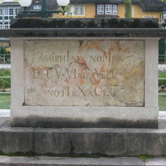 Monument in Bad Ischl dedicated to Princess Sophie of Bavaria, Archduchess of Austria