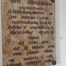 Gedenktafel zur Entstehung