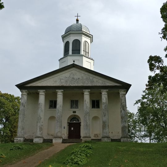 Lutheran church in Dzērbene