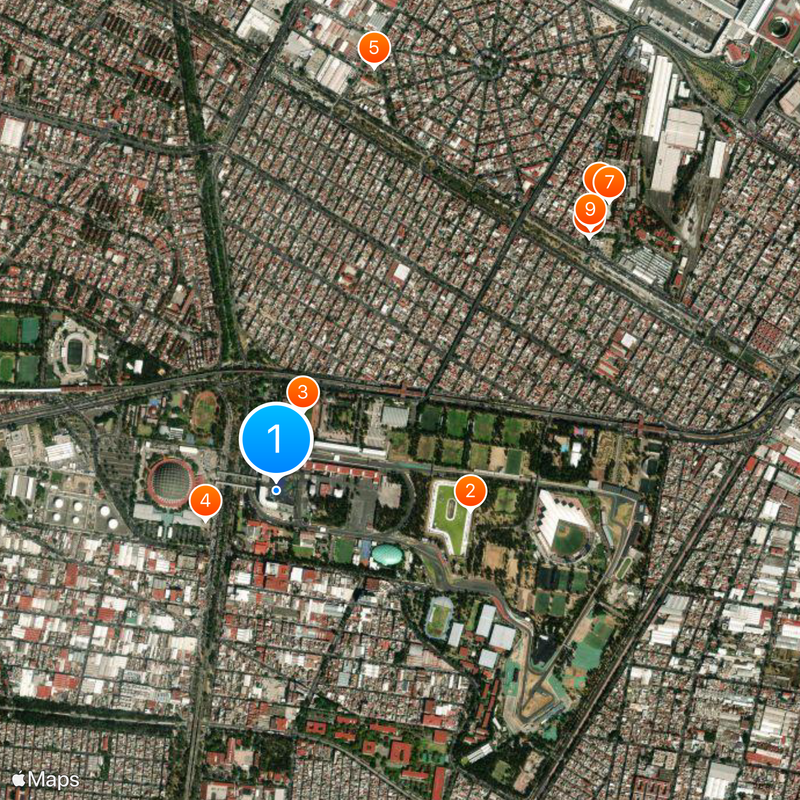 Estadio GNP Seguros Mapa