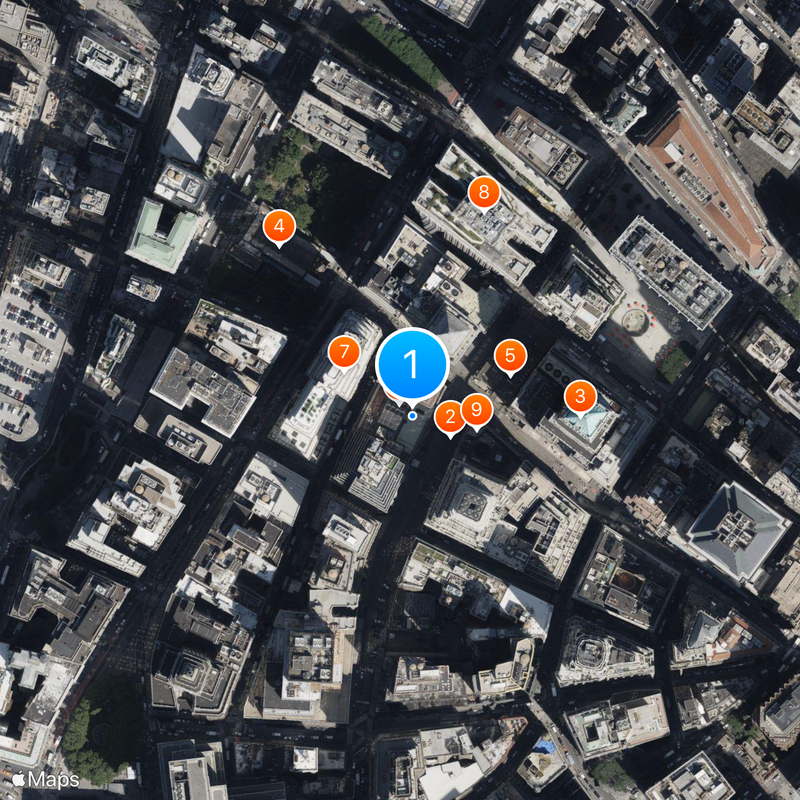 New York Stock Exchange Carte