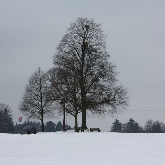 2 Linden mit Kreuz