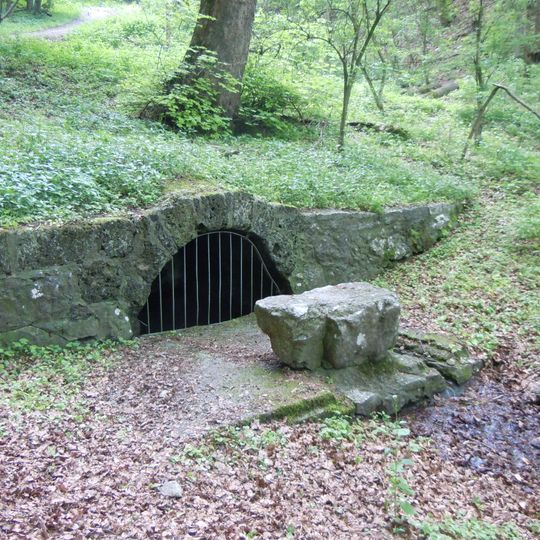 Hohlweg mit Quelle im Gewann Brunnenhalde