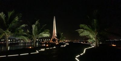 At night 0